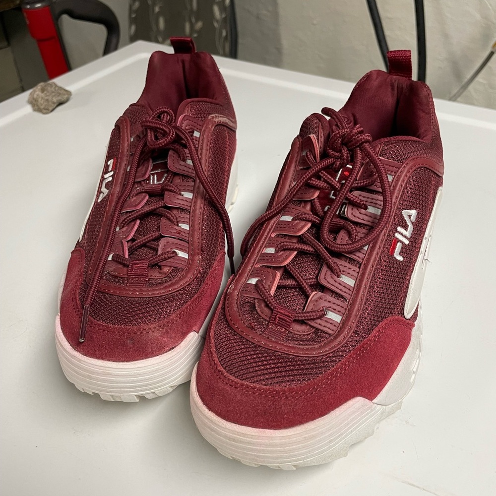 Fila Burgundy Sneakers